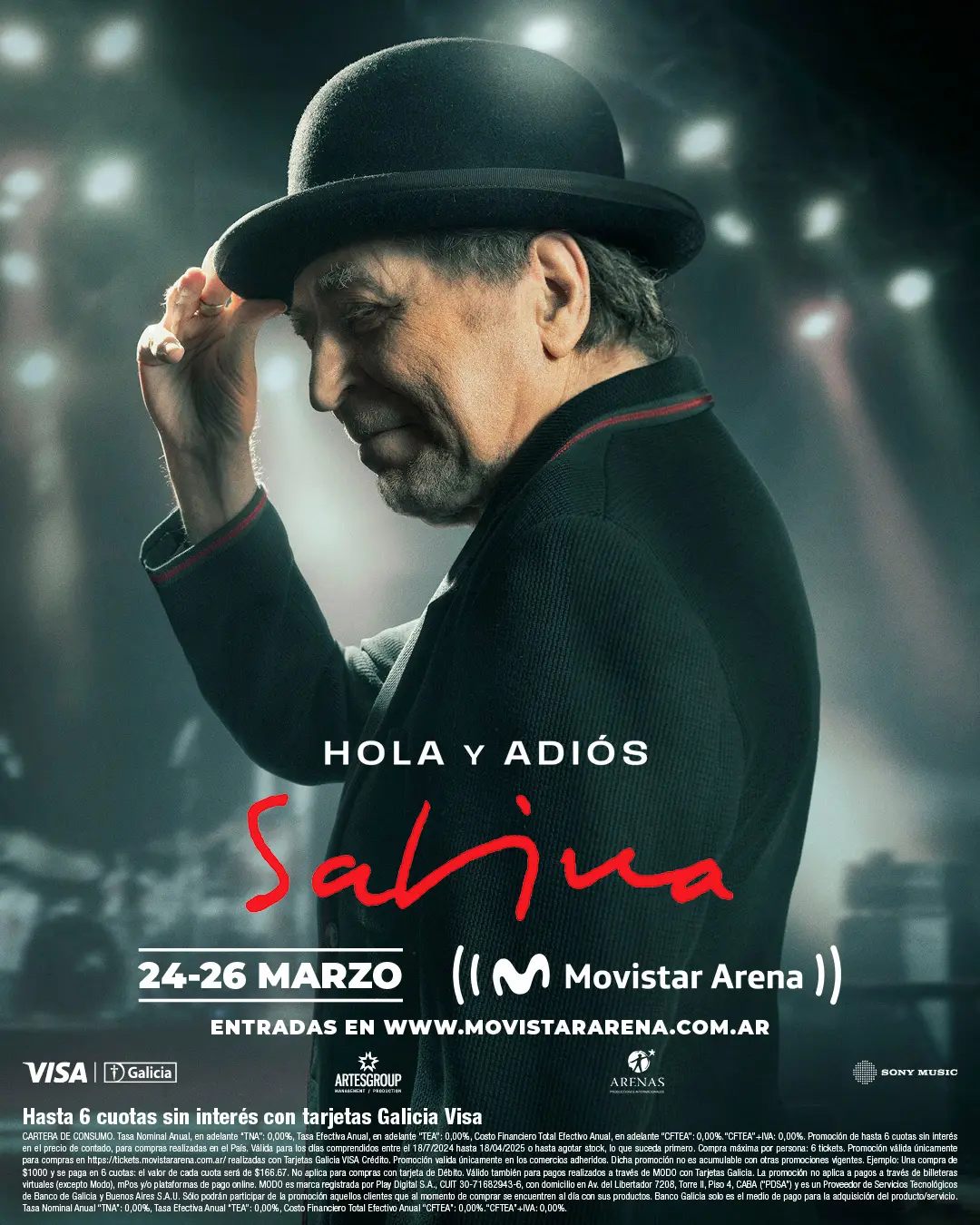 Sabina en Argentina, Gira despedida 2025 en el Movistar Arena de Buenos Aires, único escenario en Argentina